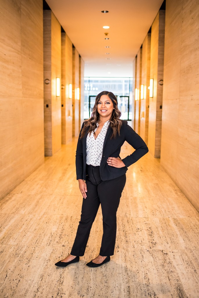 professional business headshots at milk and honey coffee shop in downtown cleveland