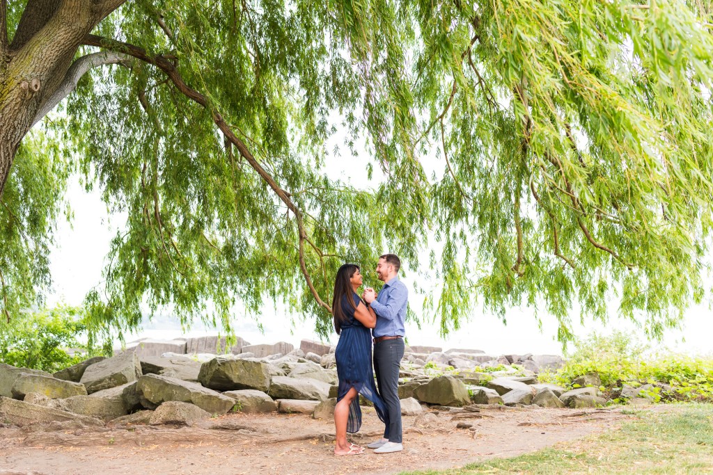 Cleveland engagement photos edgewater beach